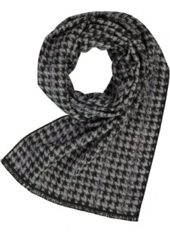 HECHTER PARIS, Schal, Viskose, Schwarz Gemustert