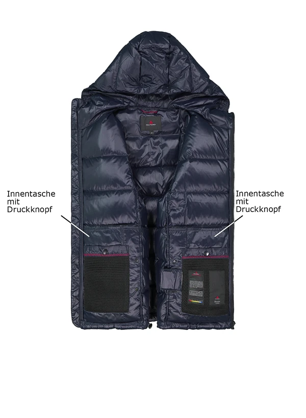 PEUTEREY, Daunenjacke Honova, Mikrofaser Wasserabweisend, Dunkelblau 5 PEUTEREY, Daunenjacke Honova, Mikrofaser Wasserabweisend, Dunkelblau – Bild 3