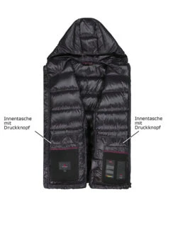 PEUTEREY, Daunenjacke Honova, Mikrofaser Wasserabweisend, Schwarz -Herrenausstatter Geschaft 451402 norm3