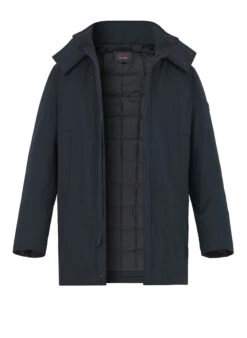 PEUTEREY, Daunenparka Kruger, Mikrofaser Wasserabweisend, Dunkelblau