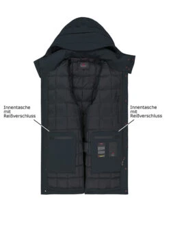 PEUTEREY, Daunenparka Kruger, Mikrofaser Wasserabweisend, Dunkelblau -Herrenausstatter Geschaft 451422 norm3