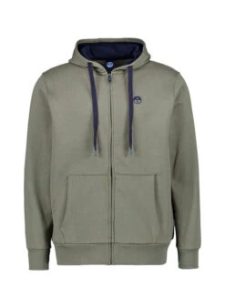 NORTH SAILS, Sweatjacke, Baumwolle, Graugrün