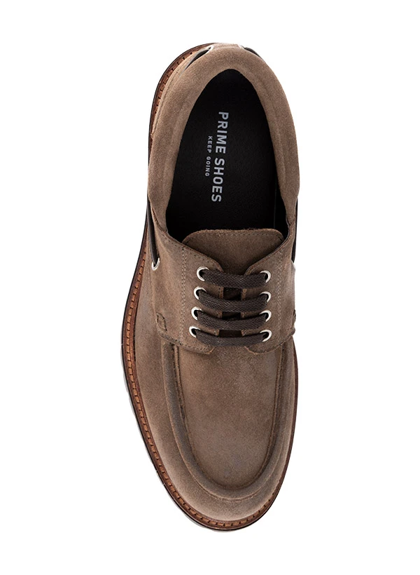 Prime Shoes, Bootsschuhe Kyoto, Velousleder Geölt, Tabak 4 Prime Shoes, Bootsschuhe Kyoto, Velousleder Geölt, Tabak – Bild 2