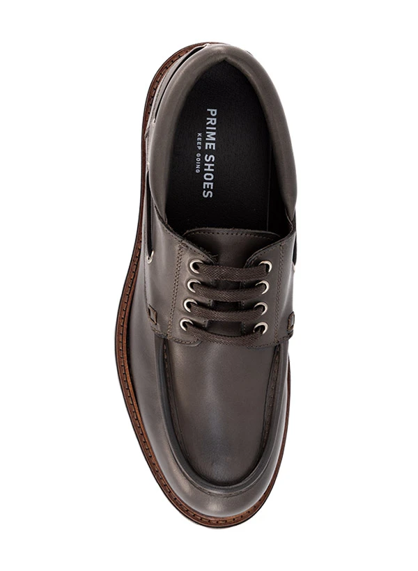 Prime Shoes, Bootsschuhe Kyoto, Leder, Dunkelbraun 3 Prime Shoes, Bootsschuhe Kyoto, Leder, Dunkelbraun – Bild 2