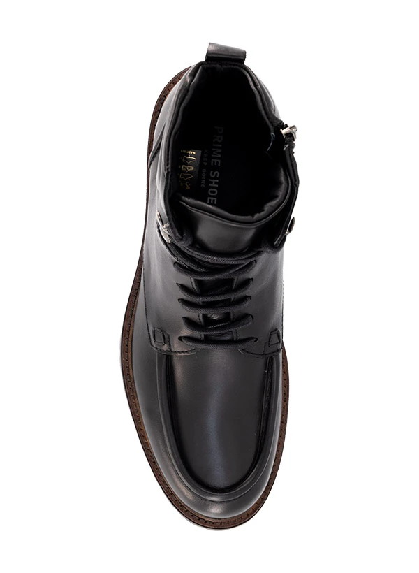 Prime Shoes, Schnürboots Kyoto, Leder, Shwarz 4 Prime Shoes, Schnürboots Kyoto, Leder, Shwarz – Bild 2