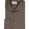 PURE, Hemd, Mikrofaser Geruchshemmend, Dunkelbraun -Herrenausstatter Geschaft 451460 norm