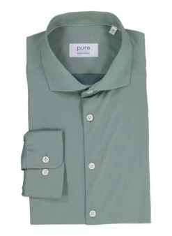 PURE, Hemd, Mikrofaser Geruchshemmend, Hellgrün