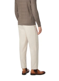 BOSS Orange, Chino, Wolle, Beige Meliert -Herrenausstatter Geschaft 451484 norm2