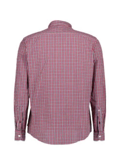 OLYMP, Hemd, Regular Fit, Baumwolle, Rot-weiß Kariert -Herrenausstatter Geschaft 451589 norm2