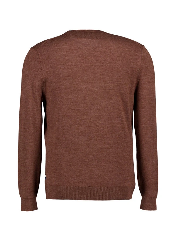 OLYMP, Pullover, Merinowolle Extrafein, Braun Meliert 5 OLYMP, Pullover, Merinowolle Extrafein, Braun Meliert – Bild 3