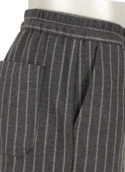 Alberto, Hose Luis, Wide Fit, Flanell, Dunkelgrau Gestreift -Herrenausstatter Geschaft 451624 norm5