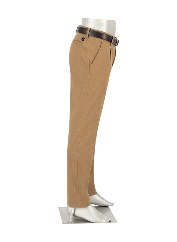 Alberto, Bundfaltenhose Lou, Regular Fit, Baumwoll-Flanell, Dunkelbeige 4 Alberto, Bundfaltenhose Lou, Regular Fit, Baumwoll-Flanell, Dunkelbeige – Bild 2
