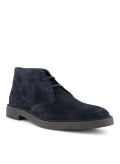 BOSS Black, Desert Boots Calev, Leder, Dunkelblau