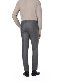 HACKETT, Hose, Schurwolle-Kaschmir, Grau Meliert -Herrenausstatter Geschaft 451679 norm2