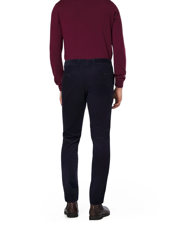 HACKETT, Hose Kensington, Slim Fit, Cord, Nachtblau 5 HACKETT, Hose Kensington, Slim Fit, Cord, Nachtblau – Bild 3