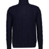 HACKETT, Rollkragenpullover, Merinowolle-Kaschmir, Midnightblue -Herrenausstatter Geschaft 451685 norm