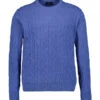 HACKETT, Pullover, Lammwolle, Denimblue -Herrenausstatter Geschaft 451688 norm