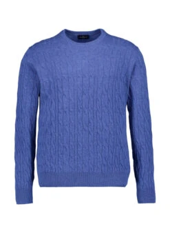 HACKETT, Pullover, Lammwolle, Denimblue