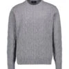 HACKETT, Pullover, Lammwolle, Metal Grey 1 HACKETT, Pullover, Lammwolle, Metal Grey -Herrenausstatter Geschaft 451691 norm