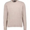 HACKETT, Pullover, Merinowolle, Beige Meliert -Herrenausstatter Geschaft 451692 norm