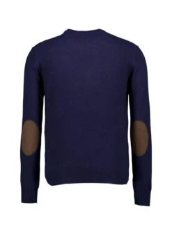 HACKETT, Pullover, Merinowolle-Kaschmir, Nachtblau 7 HACKETT, Pullover, Merinowolle-Kaschmir, Nachtblau -Herrenausstatter Geschaft 451699 norm2