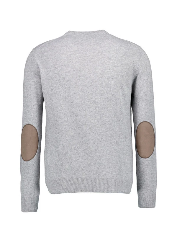 HACKETT, Pullover, Merinowolle-Kaschmir, Grau Meliert 5 HACKETT, Pullover, Merinowolle-Kaschmir, Grau Meliert – Bild 3