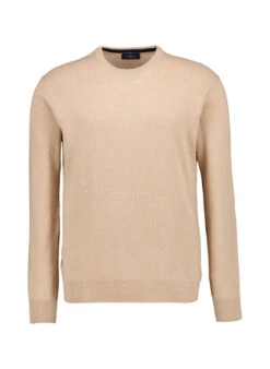 HACKETT, Pullover, Merinowolle-Kaschmir, Beige Meliert