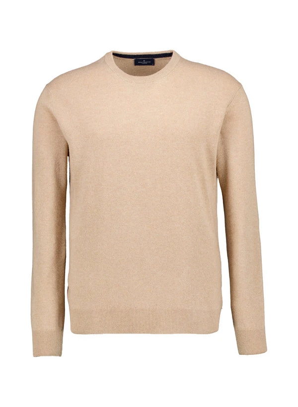 HACKETT, Pullover, Merinowolle-Kaschmir, Beige Meliert 3 HACKETT, Pullover, Merinowolle-Kaschmir, Beige Meliert