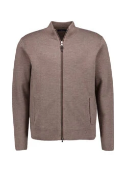 HACKETT, Cardigan Milano, Merinowolle, Walnussbraun