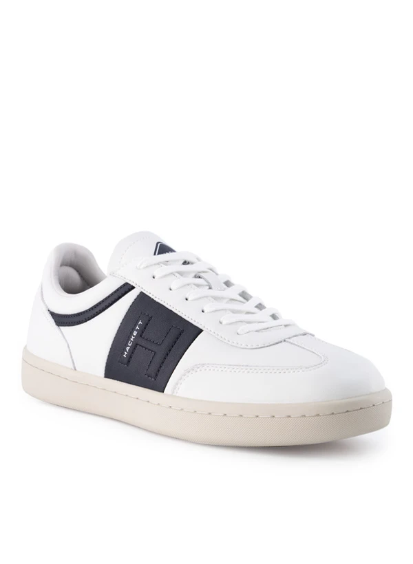 HACKETT, Sneaker Bond Just, Leder Beschichtet, White 3 HACKETT, Sneaker Bond Just, Leder Beschichtet, White