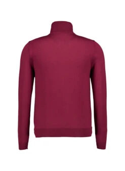 HUGO, Rollkragenpullover San Thomas, Schurwolle, Dunkelrot -Herrenausstatter Geschaft 451762 norm2