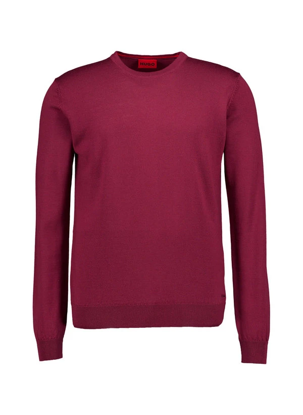 HUGO, Pullover, Schurwolle, Dunkelrot 3 HUGO, Pullover, Schurwolle, Dunkelrot