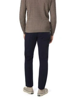 BOSS Orange, Hose Delaware, Slim Fit, Baumwolle, Dunkelblau -Herrenausstatter Geschaft 451764 norm2