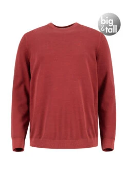 Marc O'Polo, Pullover, Big&Tall, Bio Baumwolle, Rot