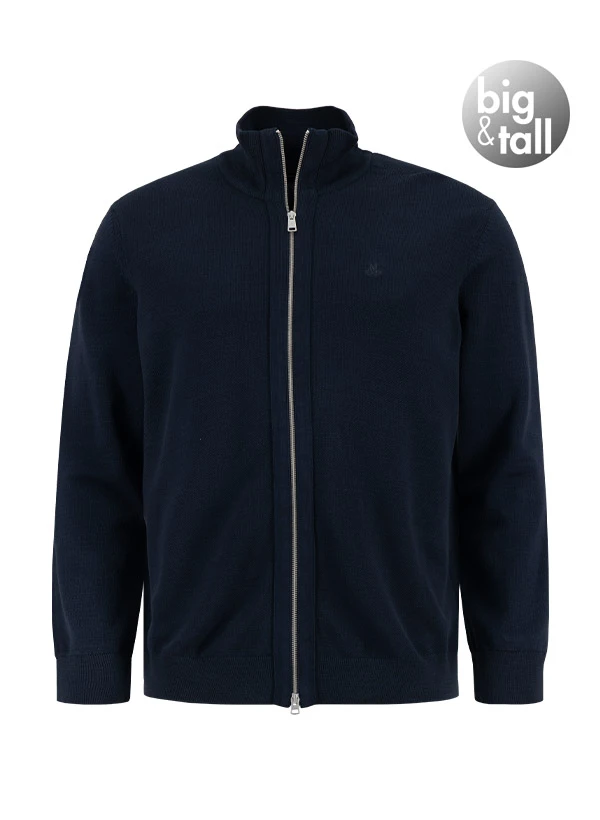 Marc O'Polo, Cardigan, Big&Tall, Bio Baumwolle, Navy 3 Marc O'Polo, Cardigan, Big&Tall, Bio Baumwolle, Navy