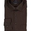 OLYMP, Hemd, Modern Fit, Baumwolle, Braun 2 OLYMP, Hemd, Modern Fit, Baumwolle, Braun -Herrenausstatter Geschaft 451817 norm