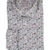 OLYMP, Hemd, Comfort Fit, Baumwolle, Weißfloral