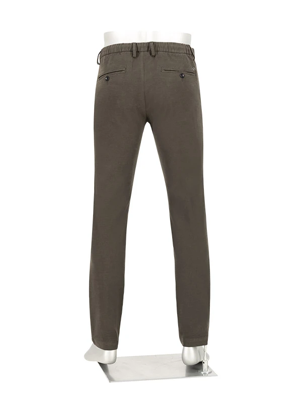 Alberto, Hose Jump, Slim Fit, Baumwolle-Tencel™, Dunkelbraun 6 Alberto, Hose Jump, Slim Fit, Baumwolle-Tencel™, Dunkelbraun – Bild 4