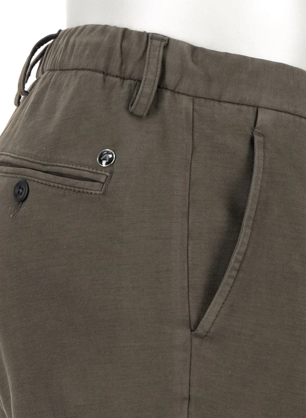 Alberto, Hose Jump, Slim Fit, Baumwolle-Tencel™, Dunkelbraun 8 Alberto, Hose Jump, Slim Fit, Baumwolle-Tencel™, Dunkelbraun – Bild 6