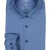 OLYMP, Hemd, Body Fit, Jersey Schnelltrocknend, Blau -Herrenausstatter Geschaft 451835 norm