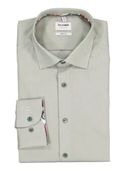 OLYMP, Hemd, Body Fit, Baumwoll-Stretch, Kitt