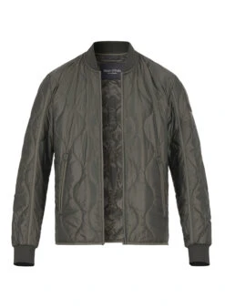 Marc O'Polo, Steppblouson, Mikrofaser Wasserabweisend, Grün