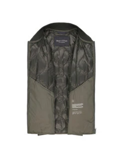 Marc O'Polo, Steppblouson, Mikrofaser Wasserabweisend, Grün -Herrenausstatter Geschaft 451866 norm3
