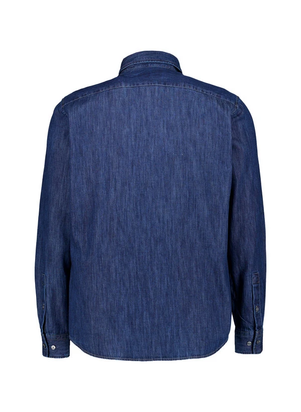 Marc O'Polo, Jeanshemd, Regular Fit, Bio Baumwolle, Dunkelblau 5 Marc O'Polo, Jeanshemd, Regular Fit, Bio Baumwolle, Dunkelblau – Bild 3