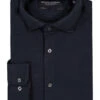 Marc O'Polo, Hemd, Shaped Fit, Bio Baumwoll-Piqué, Dark Navy -Herrenausstatter Geschaft 451904 norm