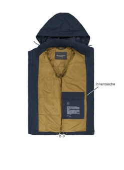 Marc O'Polo, Blouson, Baumwolle-Mikrofaser Wasserabweisend, Dunkelblau -Herrenausstatter Geschaft 451905 norm3