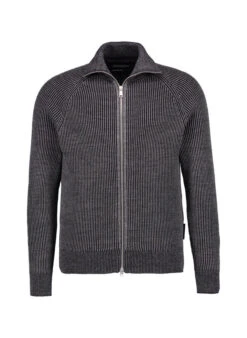 Marc O'Polo, Cardigan, Baumwolle-Wolle, Anthrazit Meliert