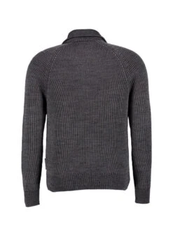 Marc O'Polo, Cardigan, Baumwolle-Wolle, Anthrazit Meliert -Herrenausstatter Geschaft 451929 norm2