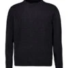 Marc O'Polo, Pullover, Schurwolle-Baumwolle, Dark Grey Melange -Herrenausstatter Geschaft 451931 norm