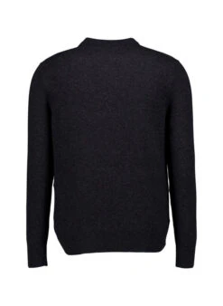 Marc O'Polo, Pullover, Schurwolle-Baumwolle, Dark Grey Melange -Herrenausstatter Geschaft 451931 norm2